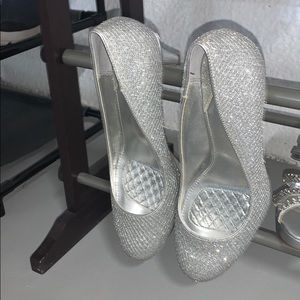 Silver High heels